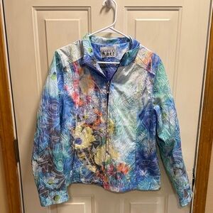 Vintage Colorful Artistic Jacket by Keren Hart